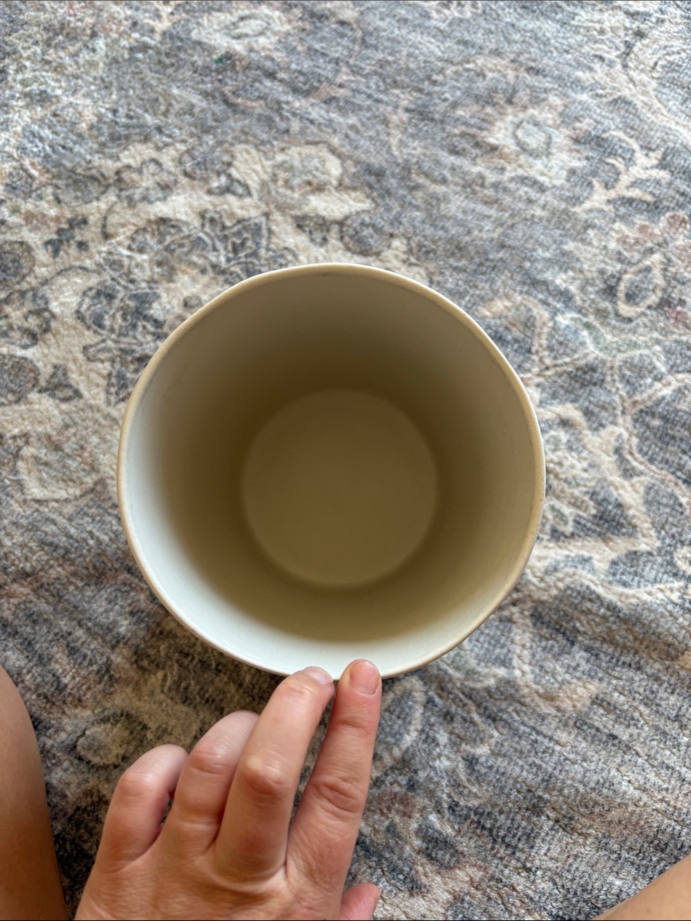 HEARTH&HAND-Ceramic Countertop Crock in Cream - Picture 3 of 3